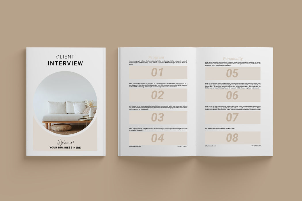 Client Interview - Interior Design