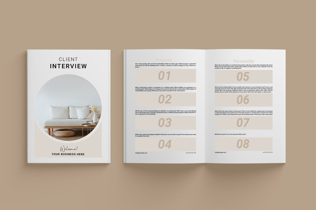 Client Interview - Interior Design — ArquiFlash