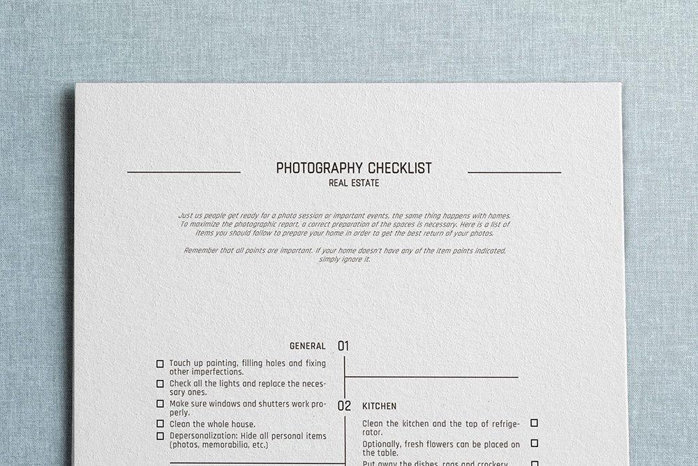 Photography Checklist