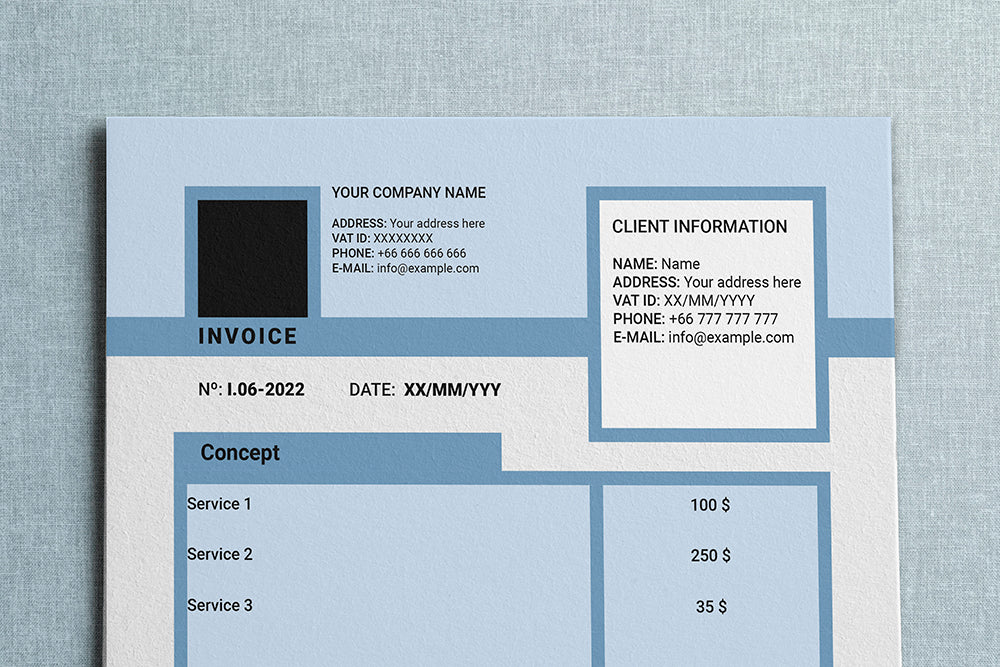 Invoice and estimate services Template