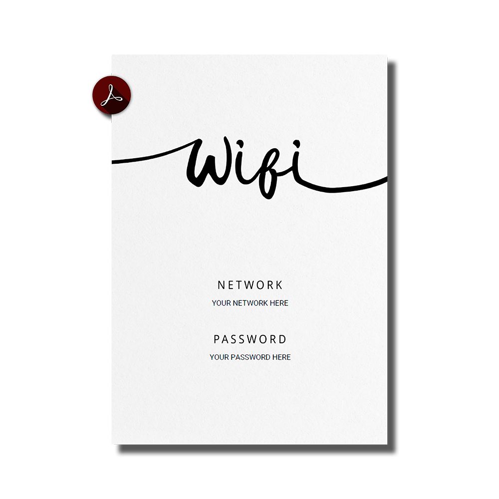 Wifi password Template ArquiFlash